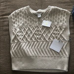 Elegant Cream Sweater Vest